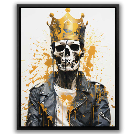 Ivory Ruler - Wall Art in Black Frame
