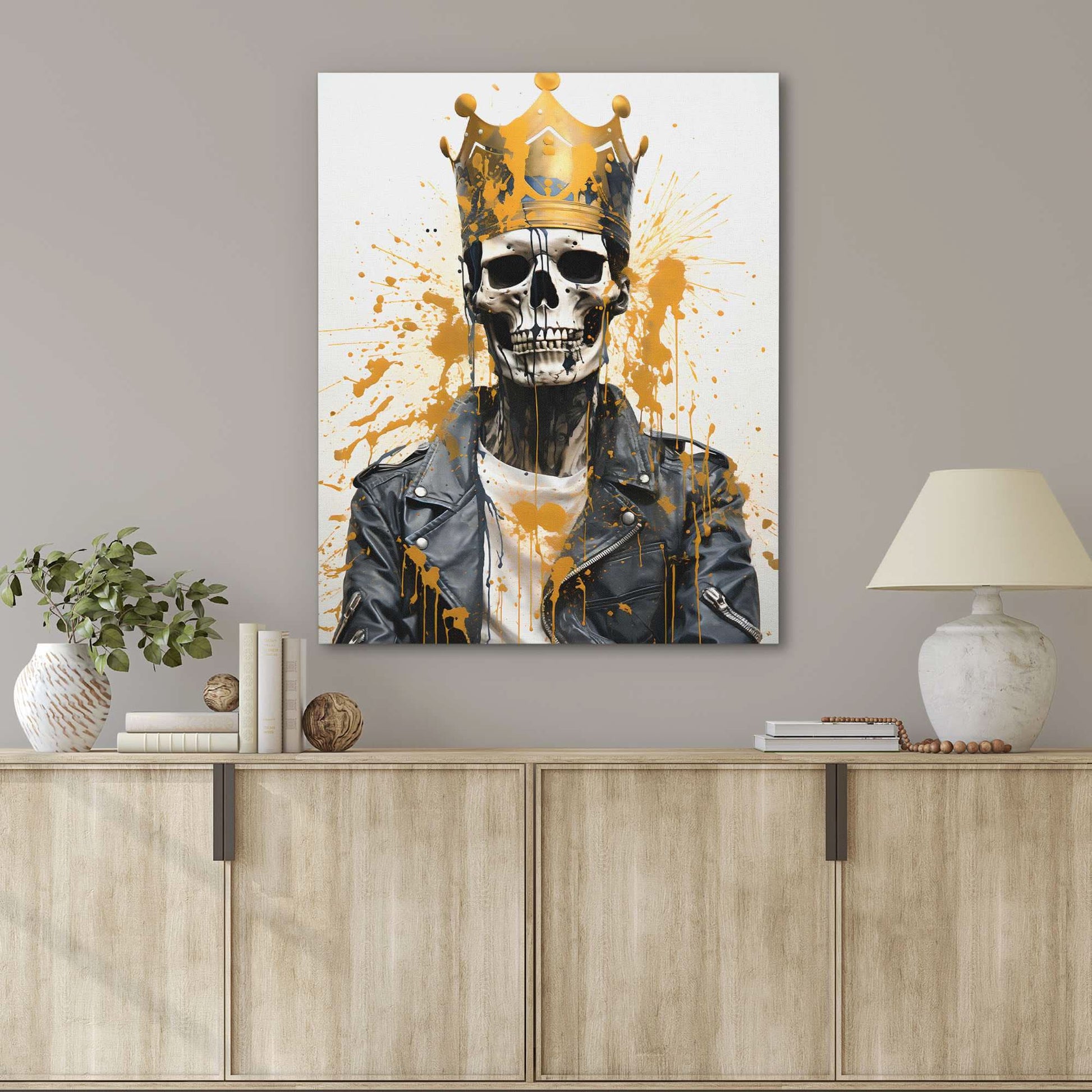 Ivory Ruler - Gold King Canvas Print
