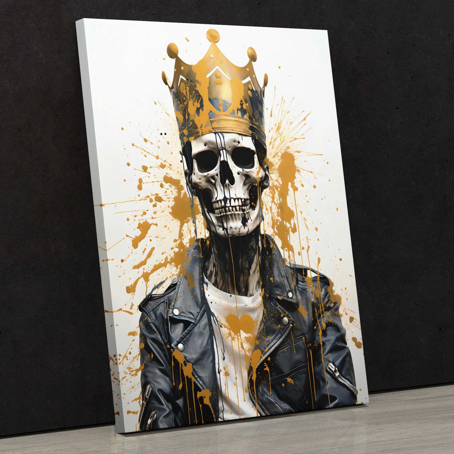 Ivory Ruler - Black Gold and White Art