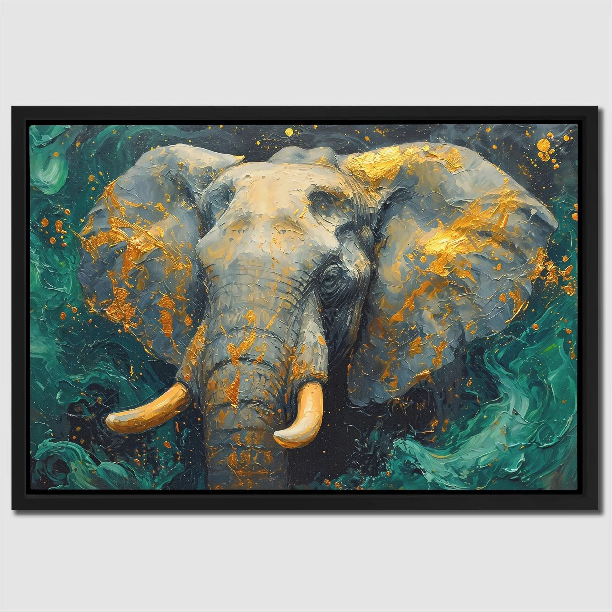 Jade Elephant Tusks - Large Canvas Print