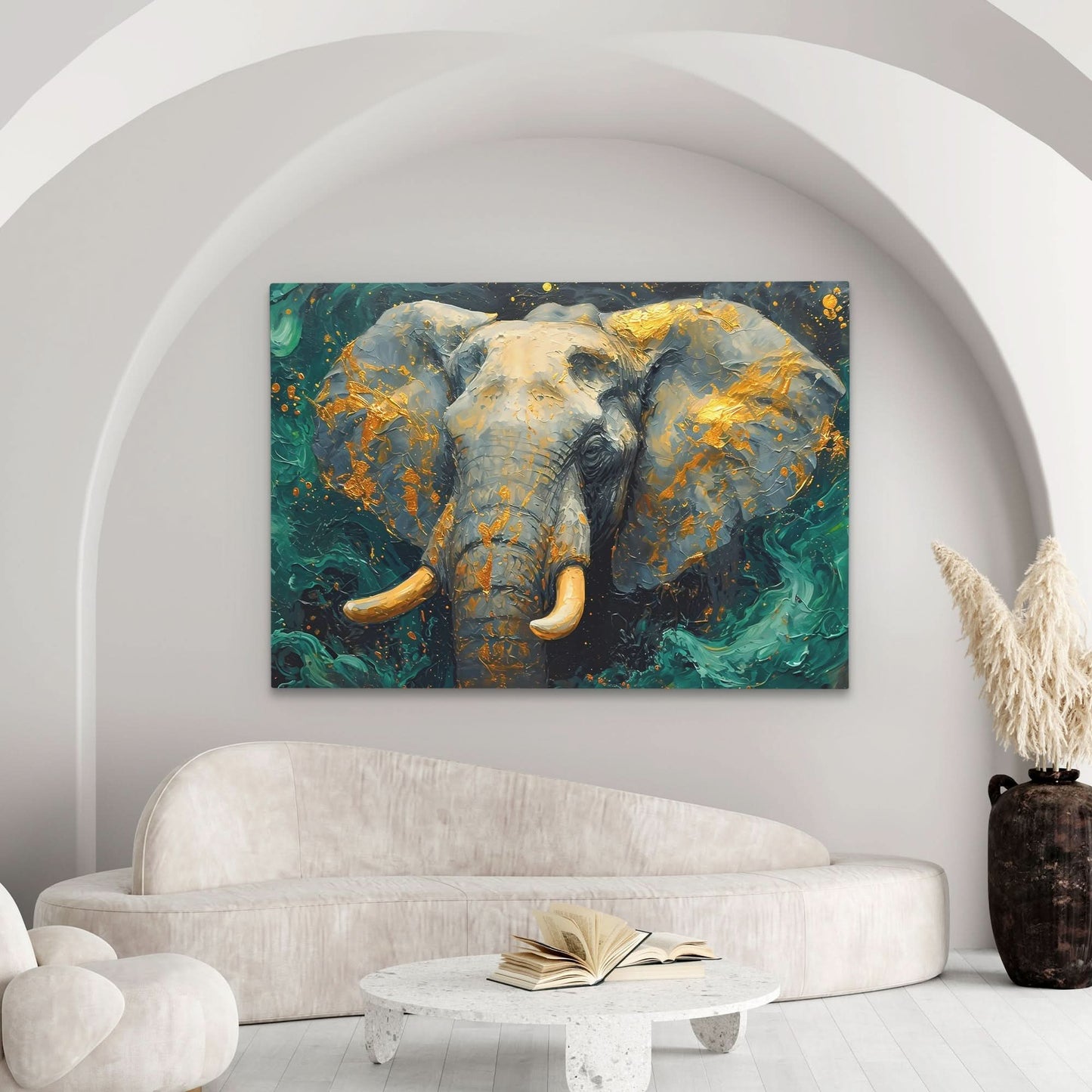 Jade Elephant Tusks - Africa Art