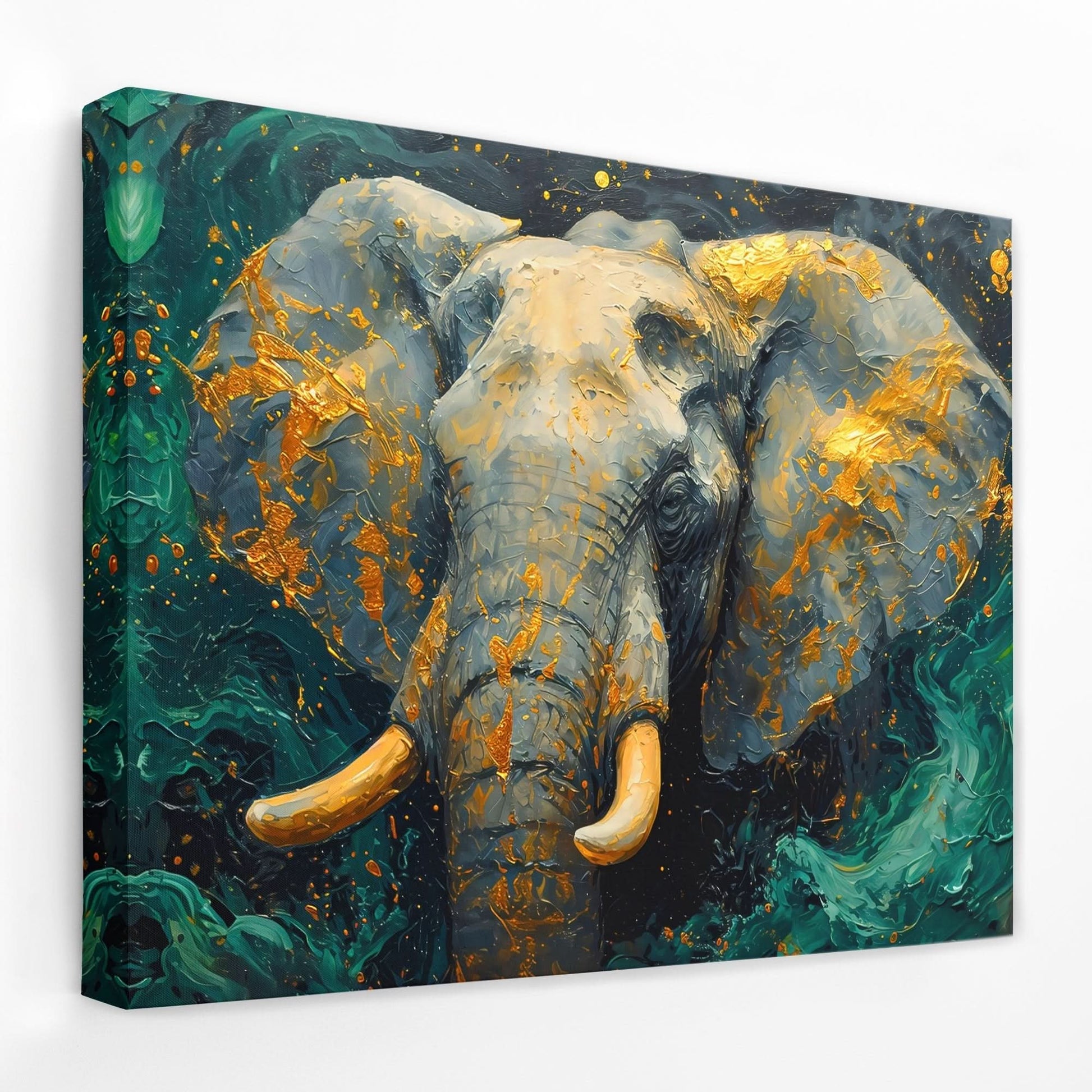 Jade Elephant Tusks - Africa Canvas Wall Art