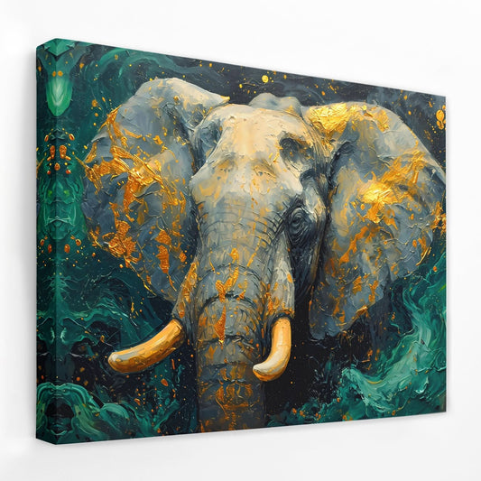 Jade Elephant Tusks - Africa Canvas Wall Art
