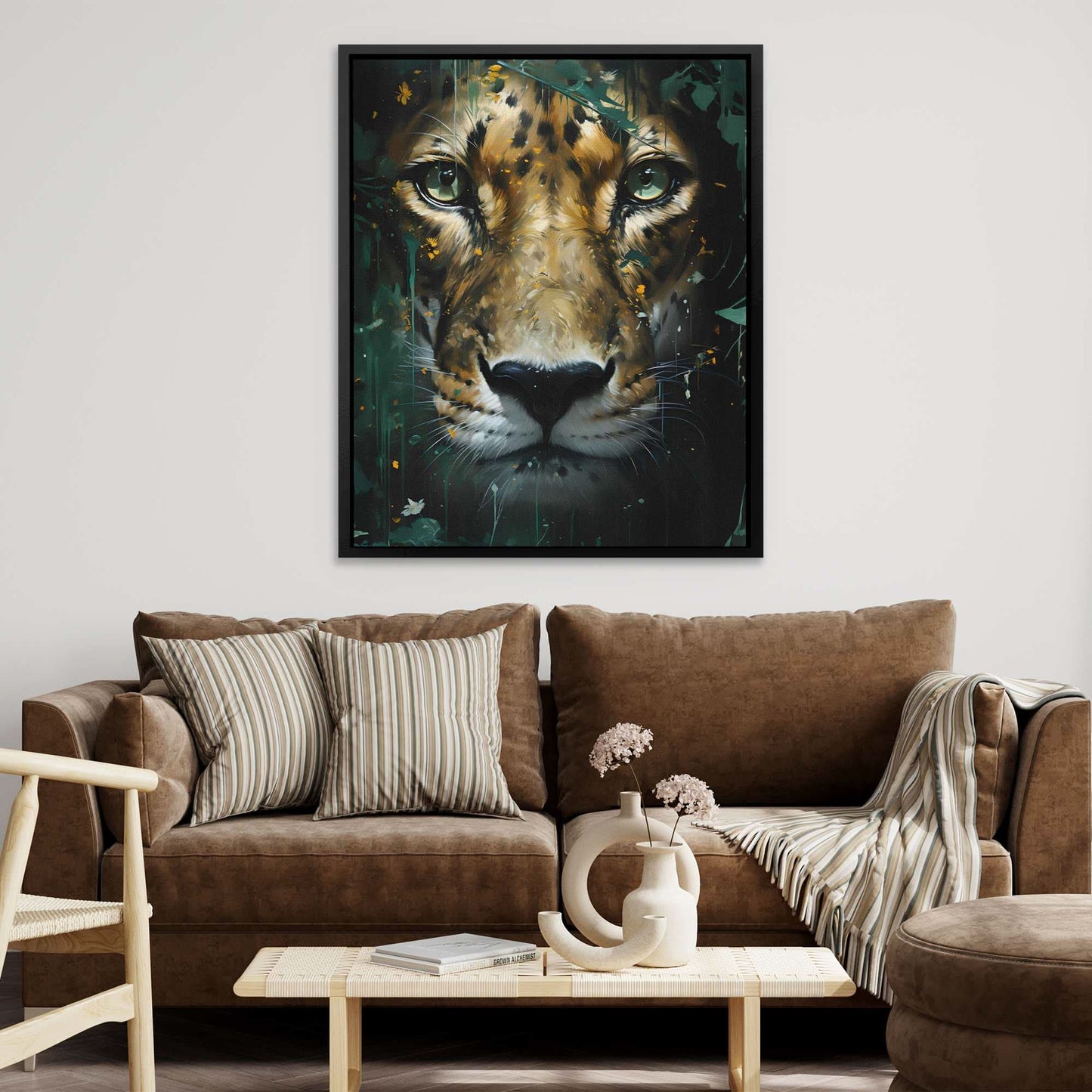 Jade Leopard - Luxury Wall Art