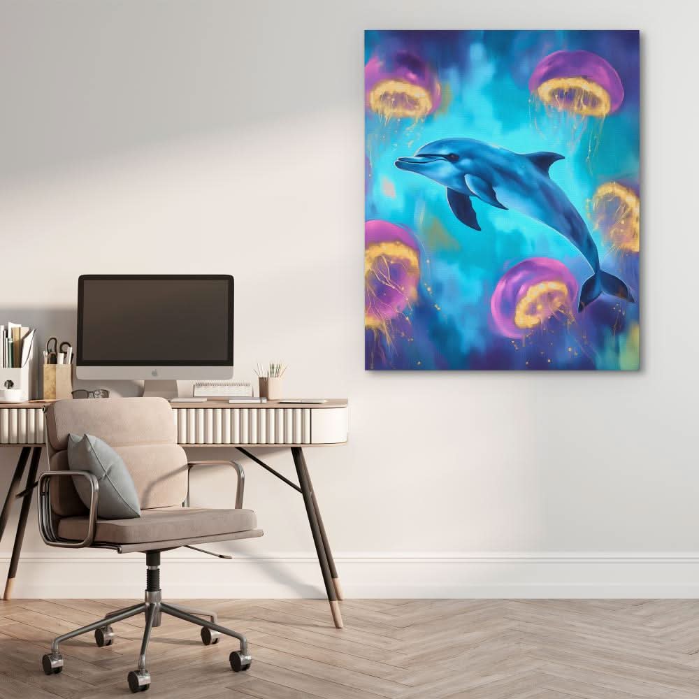 Jellyfish Ballet - Large Canvas Print