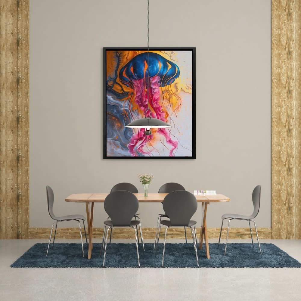 Jellyfish Enigma - Colorful Wall Art for Bedroom