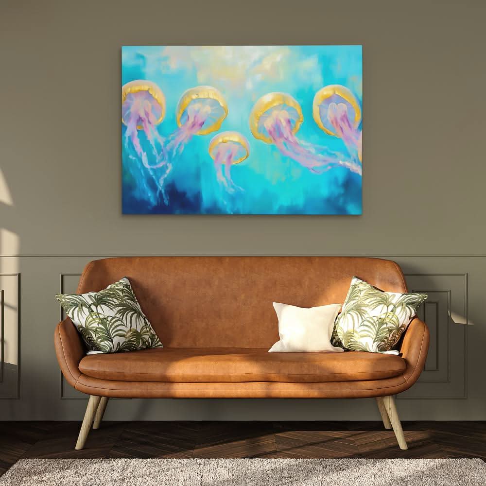 Jellyfish Pod - Large Canvas Print