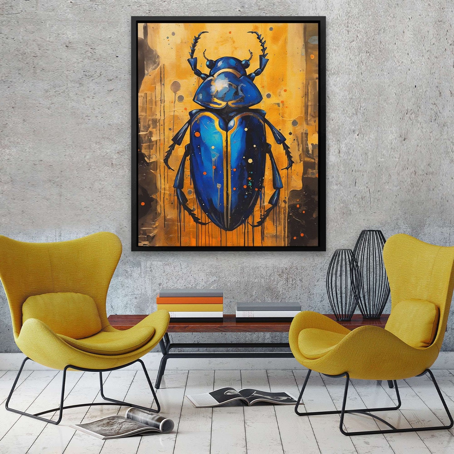 Jeweled Illusion - Blue Wall Art