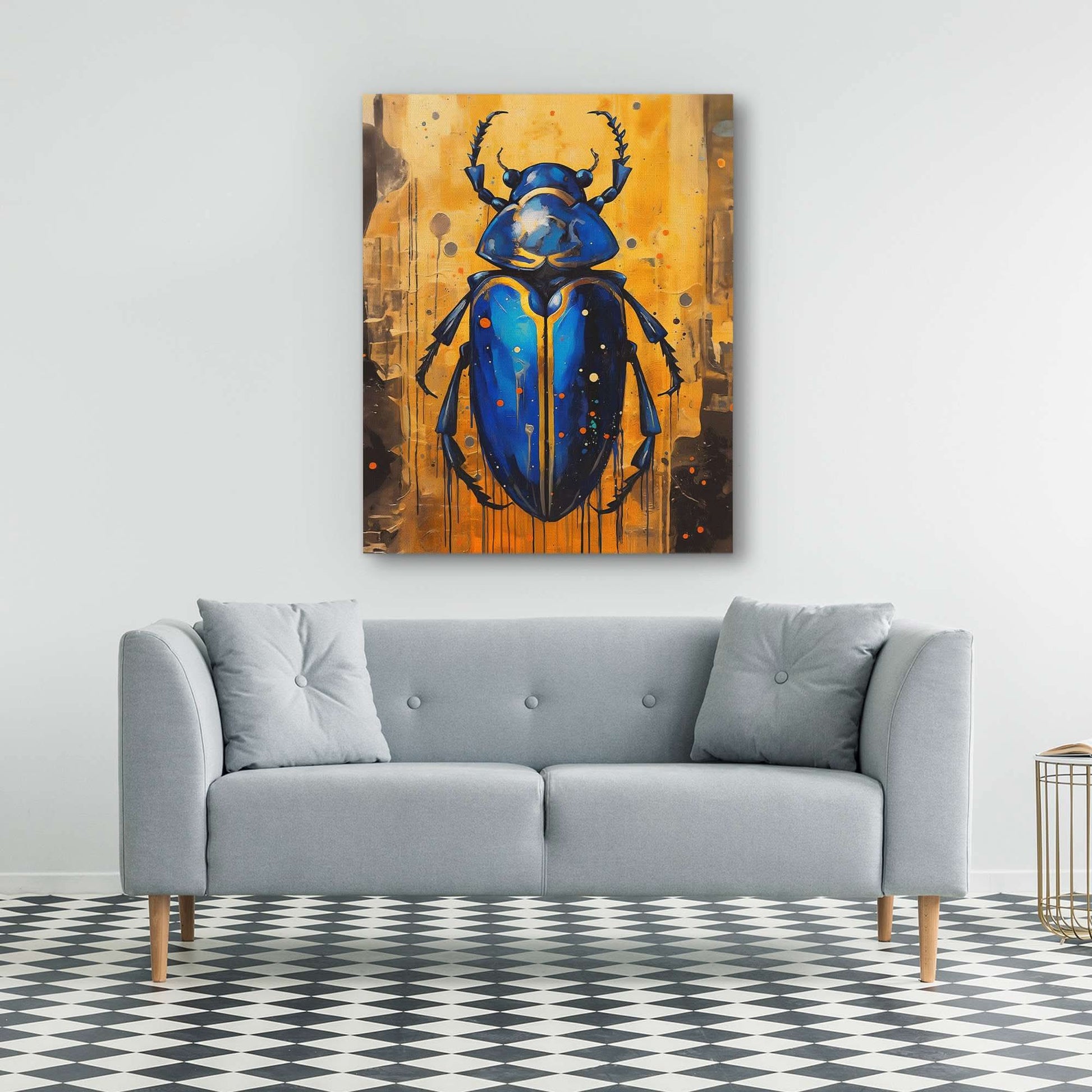Jeweled Illusion - Large Abstract Canvas Print