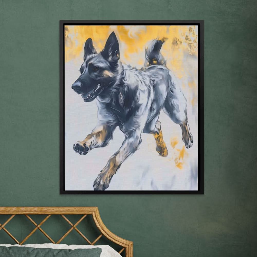 Joyful Bound - Oversized Animals Canvas Wall Art