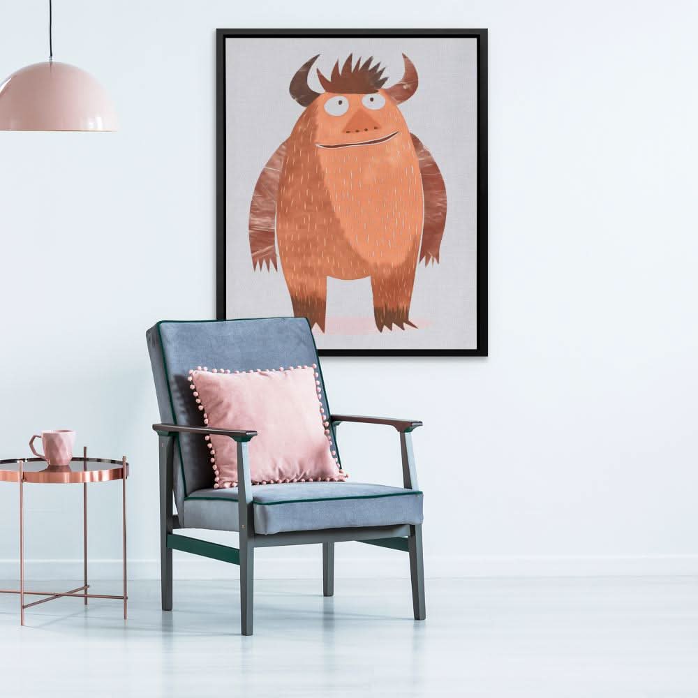 Joyful Horror - Beige Wall Art for Nursery