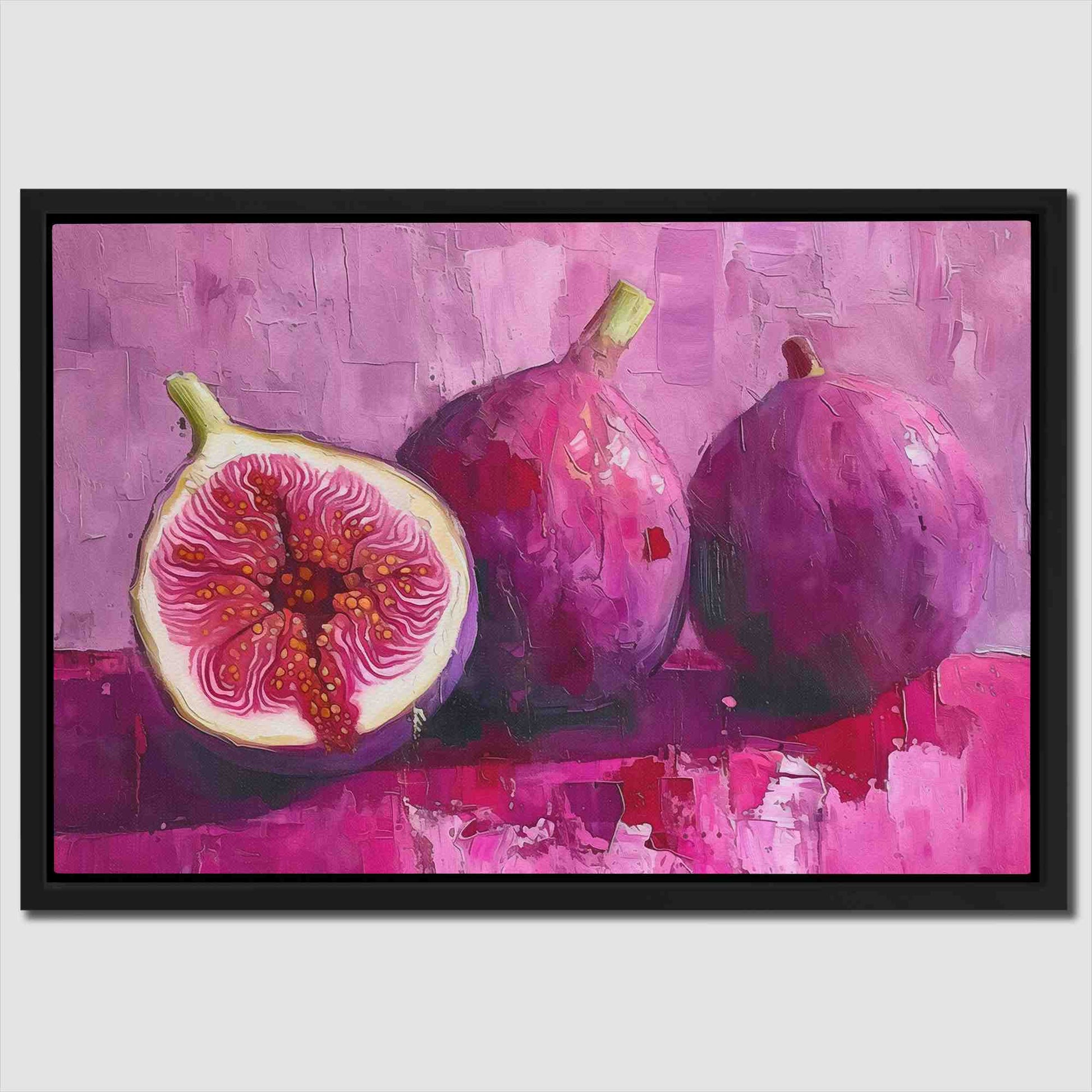 Juicy Figs - Food Wall Art in Black Frame