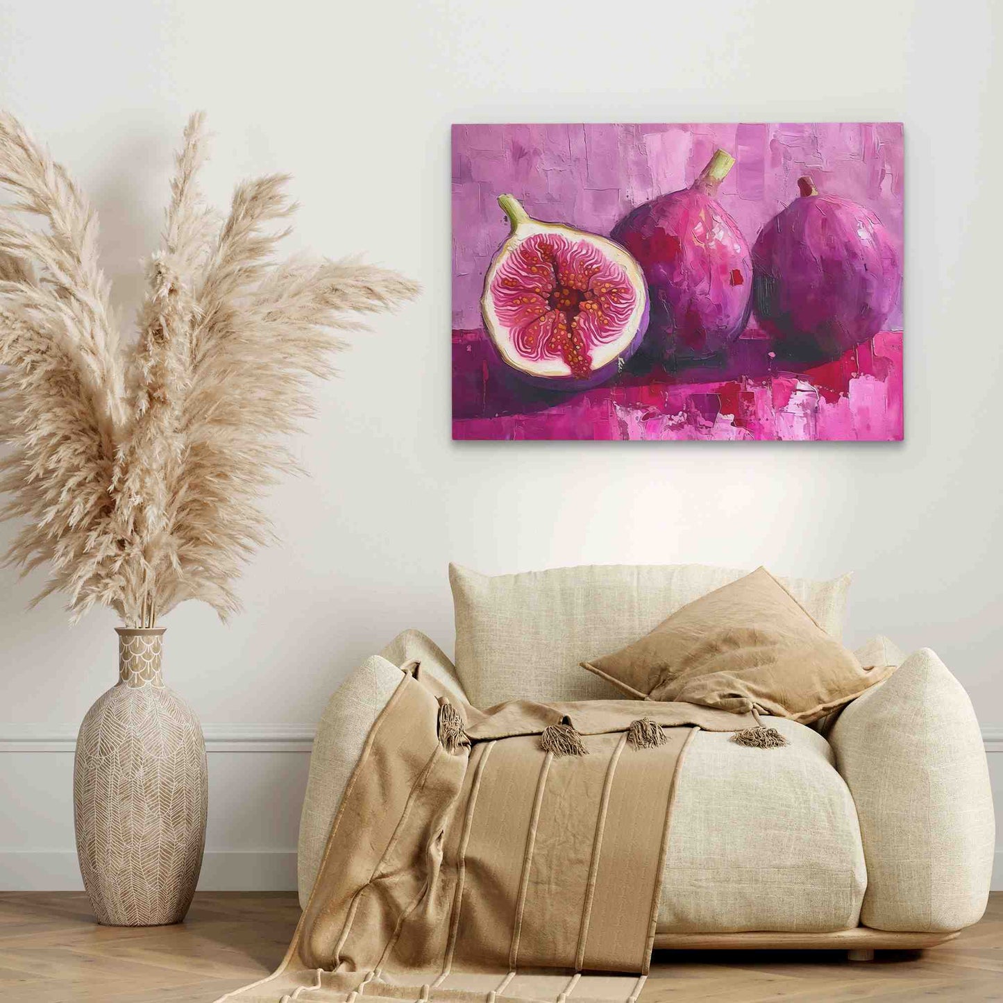 Juicy Figs - Purple Wall Art for Kitchen