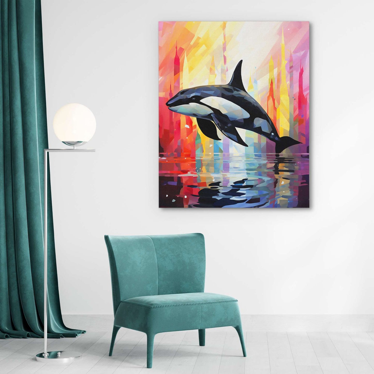 Jumping Orca - Luxury Wall Art