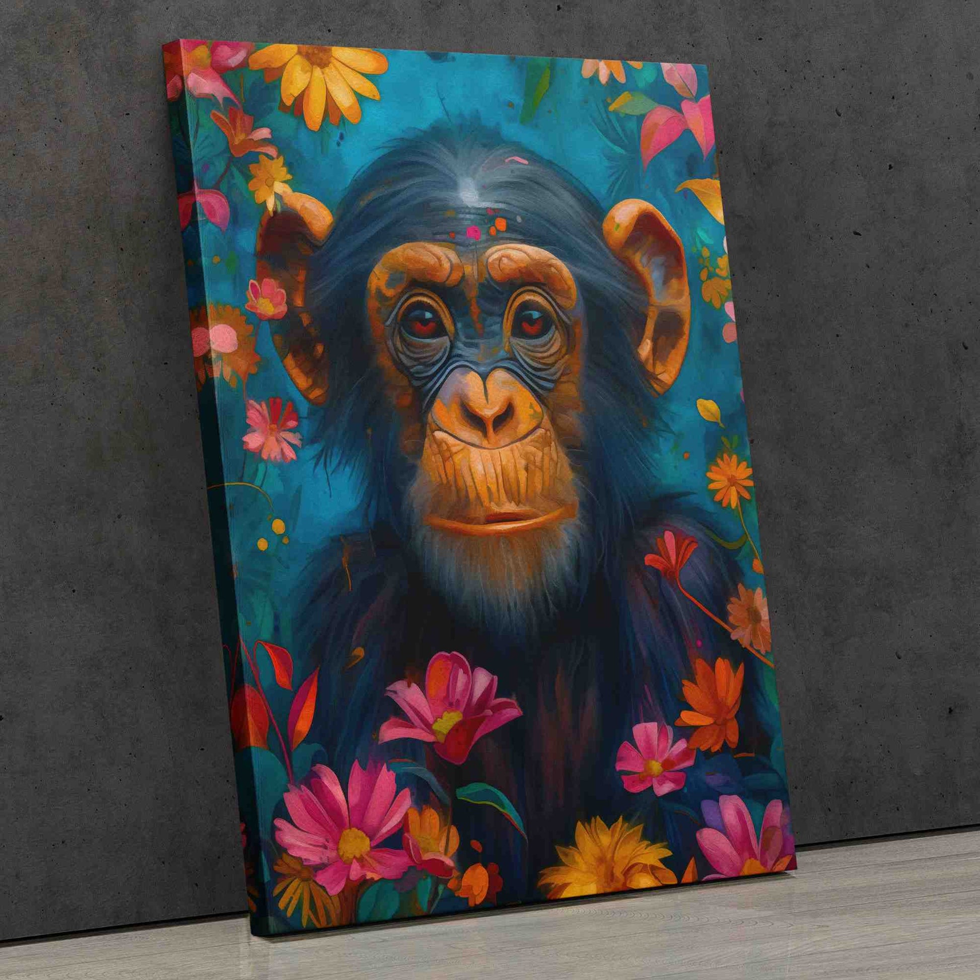 Jungle Chimp - Large Canvas Print