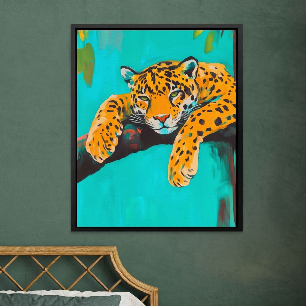Jungle Dreamer - Wall Art in Black Frame
