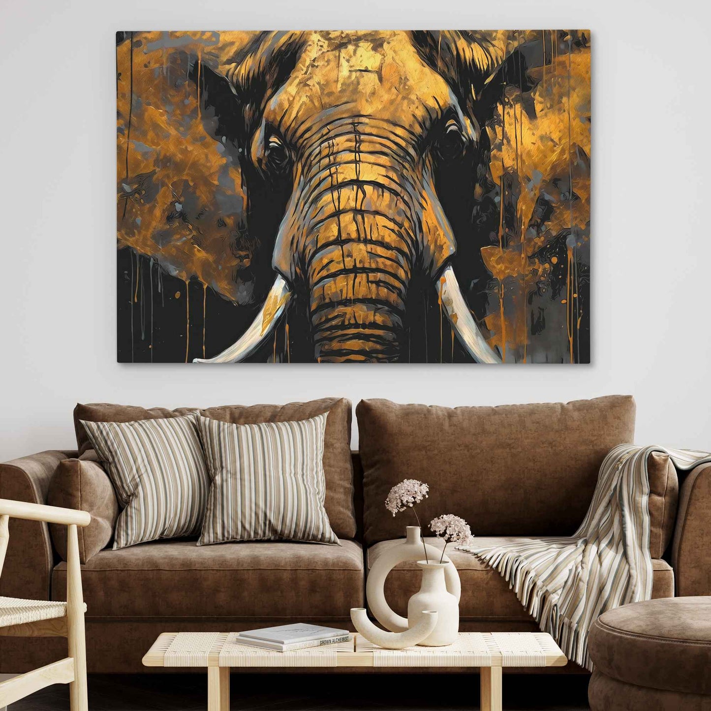 Jungle God - Large Abstract Canvas Print