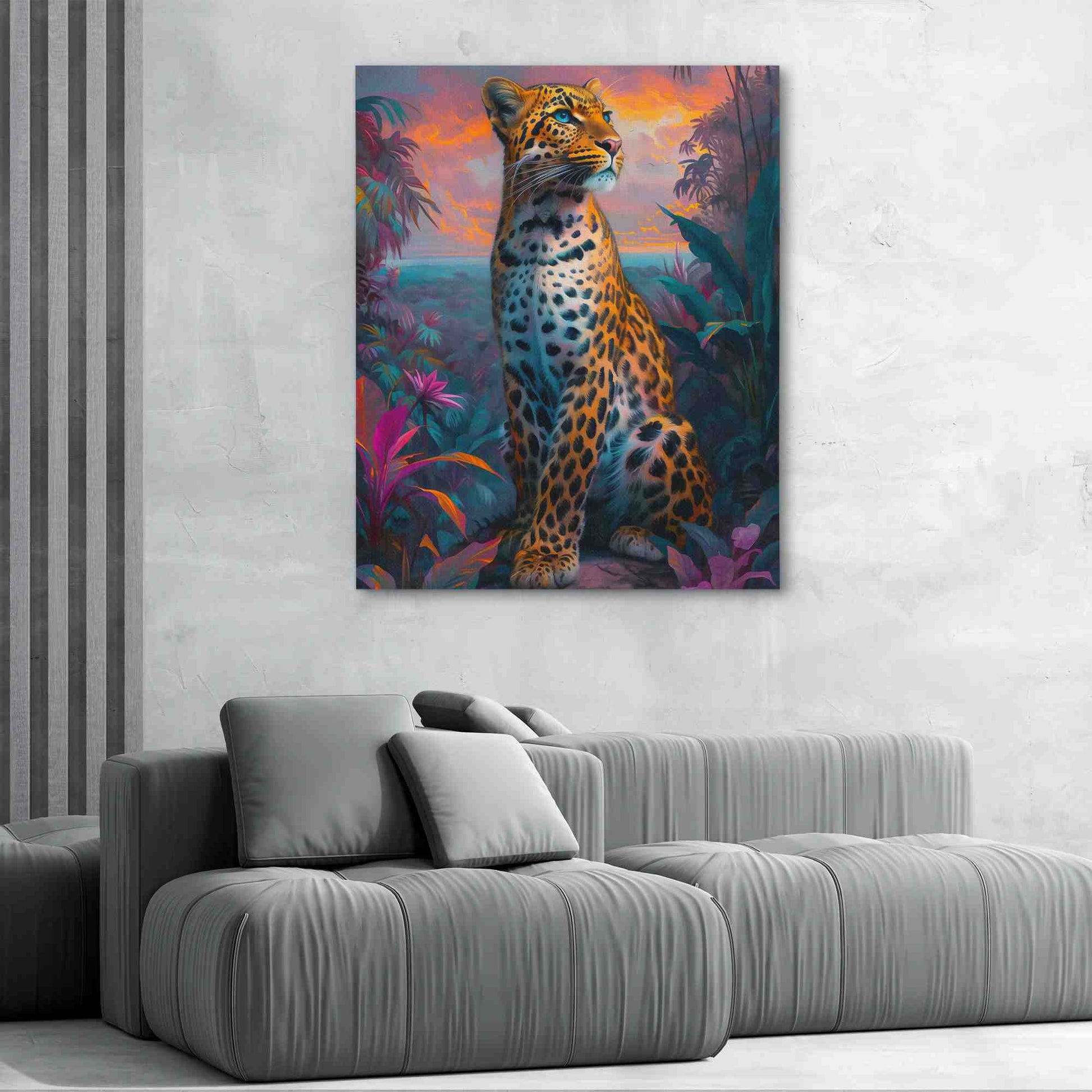 Jungle Jaguar - Large Fantasy Canvas Print