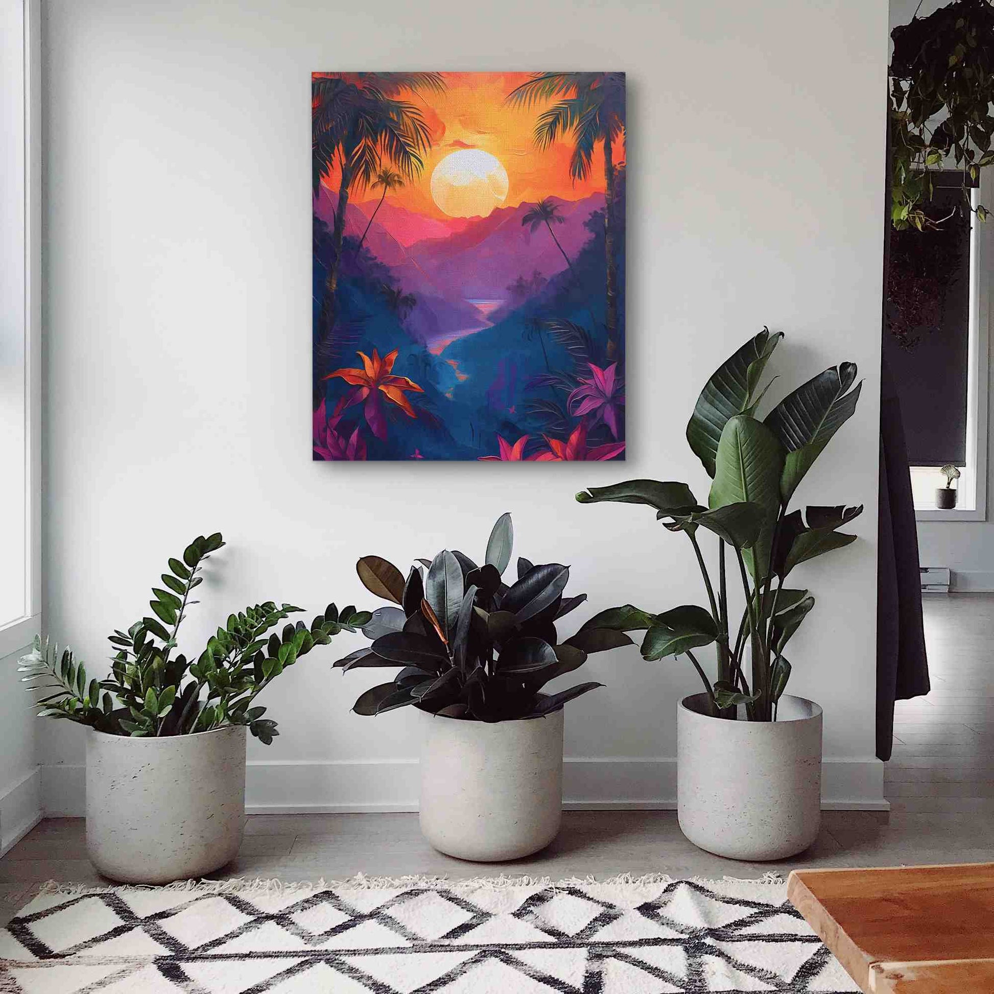Jungle Sunset - Jungle Art