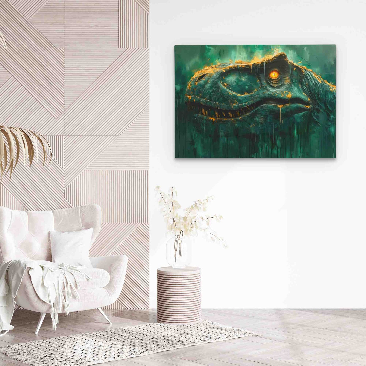 Jurassic Royalty - Large Canvas Print