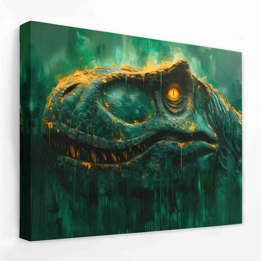 Jurassic Royalty - Dinosaur Canvas Wall Art