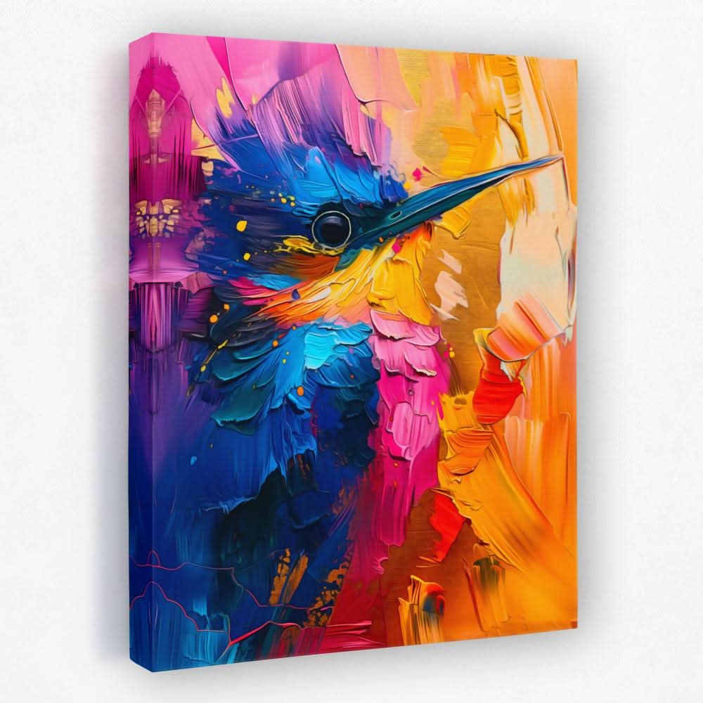 Kaleidoscope of Colors - Bird Canvas Wall Art