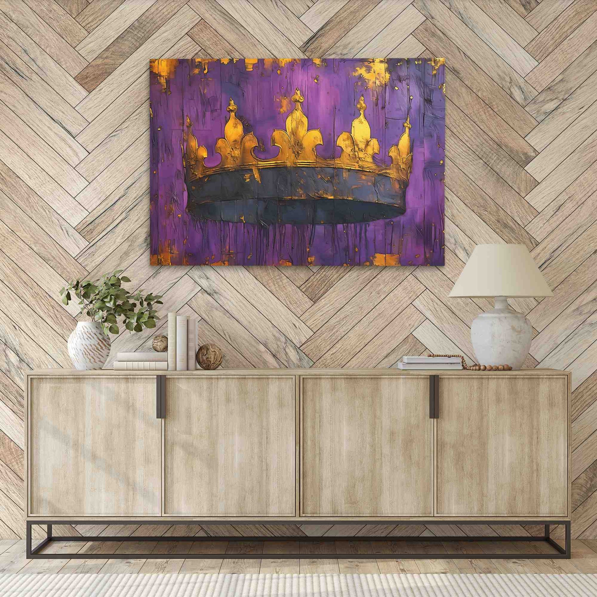 Keeper's Lore - Gold Wall Art for Office