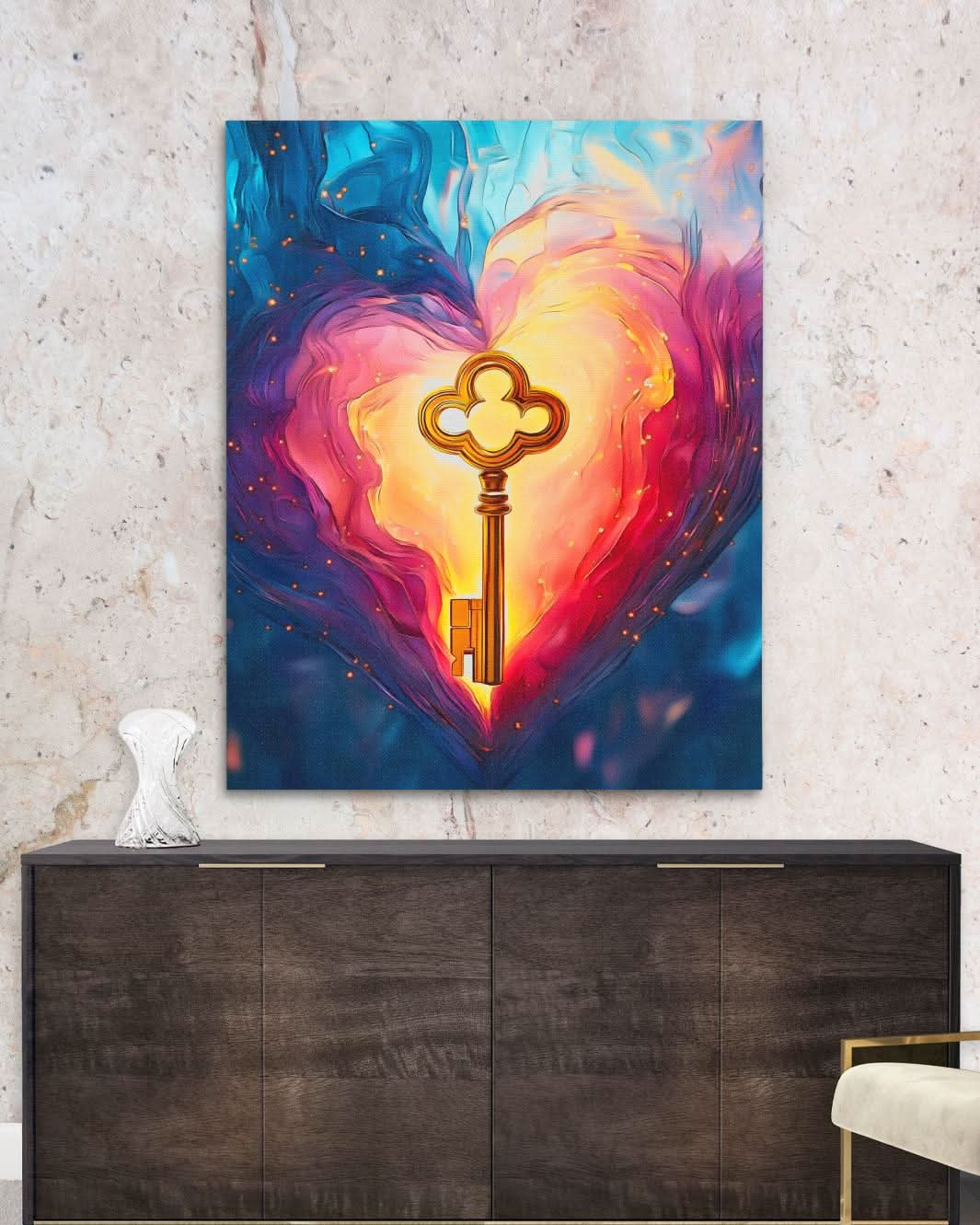 Key to Passion - Romantic Art for Women’s Office Art