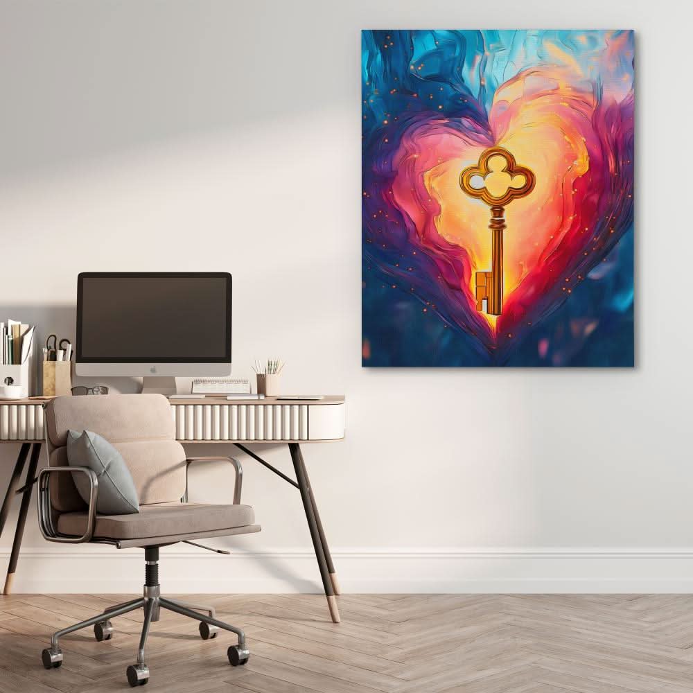 Key to Passion - Large Modern Canvas Print