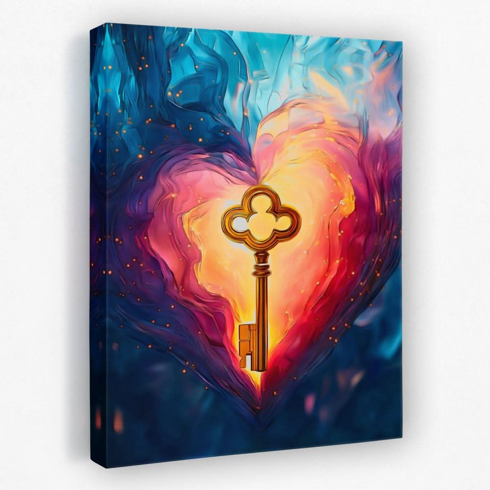 Key to Passion - Romantic Canvas Wall Art