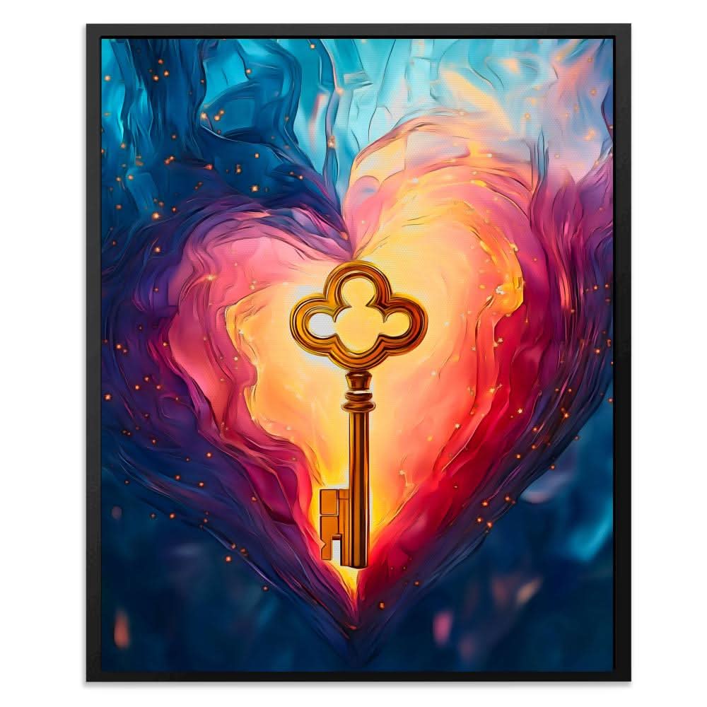 Key to Passion - Colorful Spiritual Canvas Print