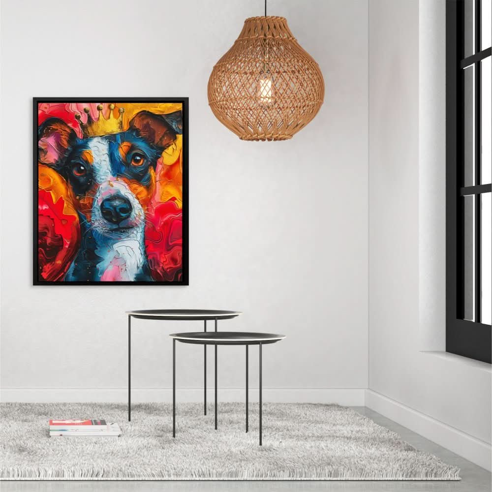King of Cuteness - Colorful Wall Art for Home Office