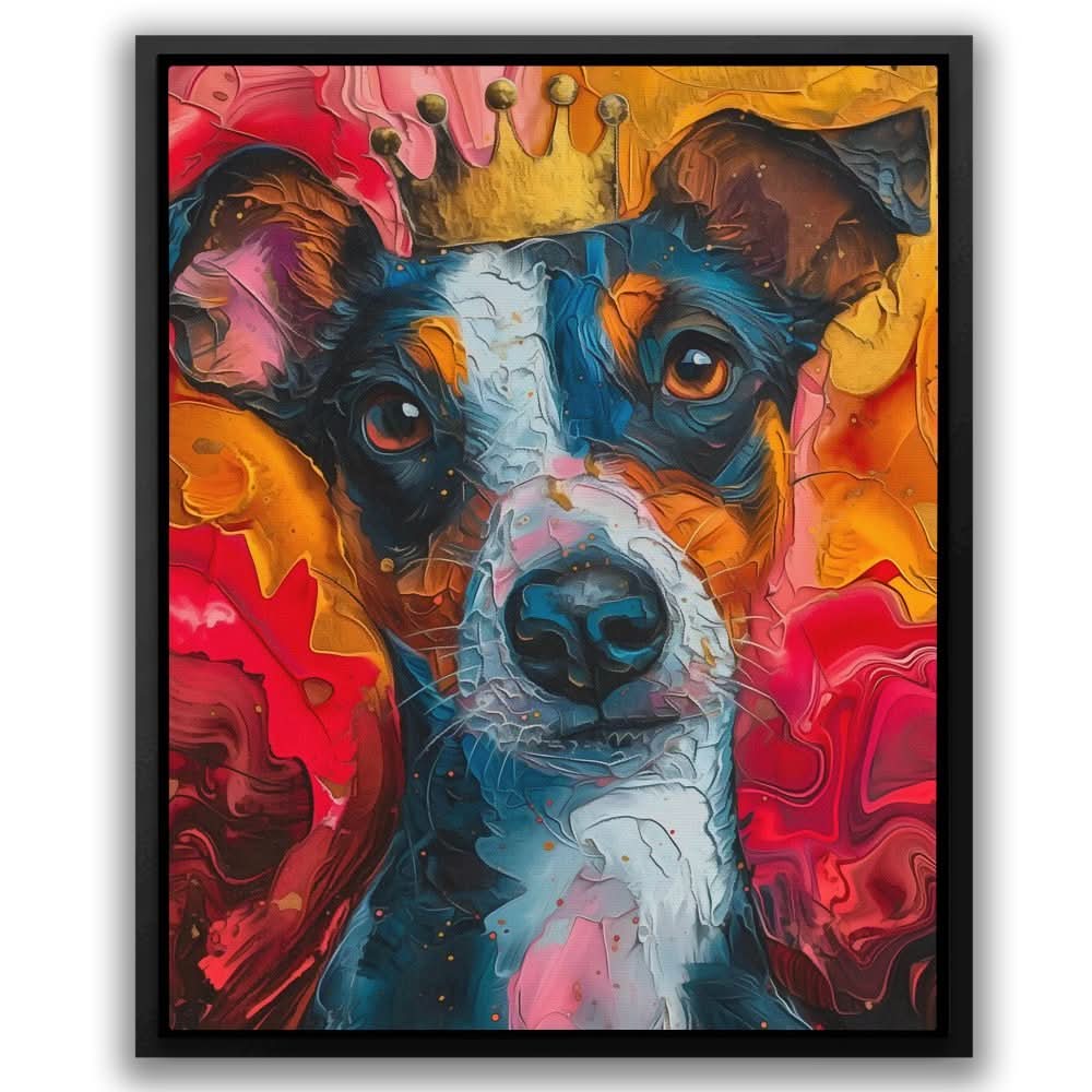 King of Cuteness - Crown Wall Art in Black Frame