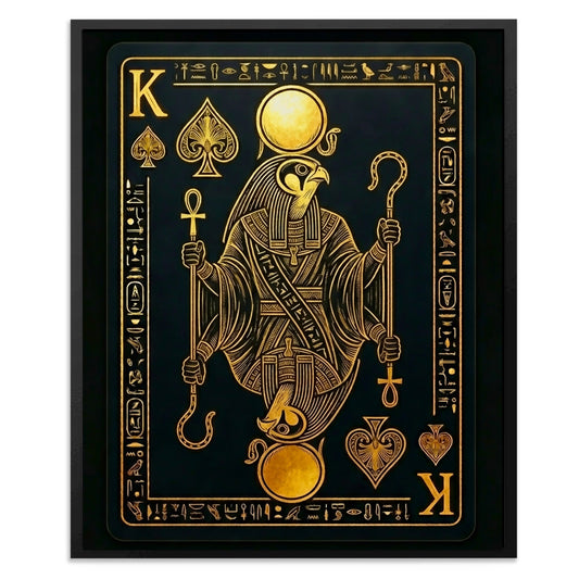 King Of Spades Egyptian Card