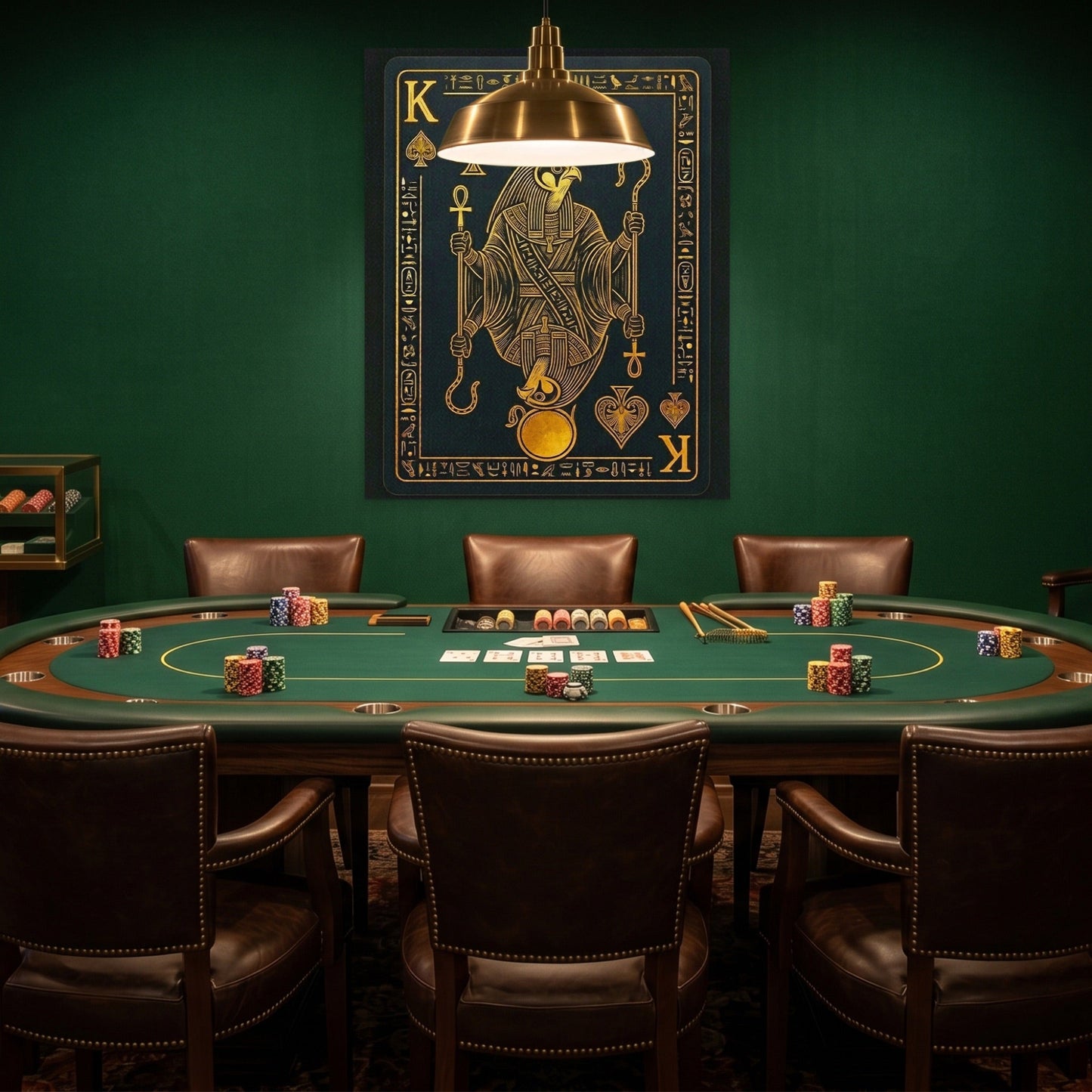 King Of Spades Egyptian Card