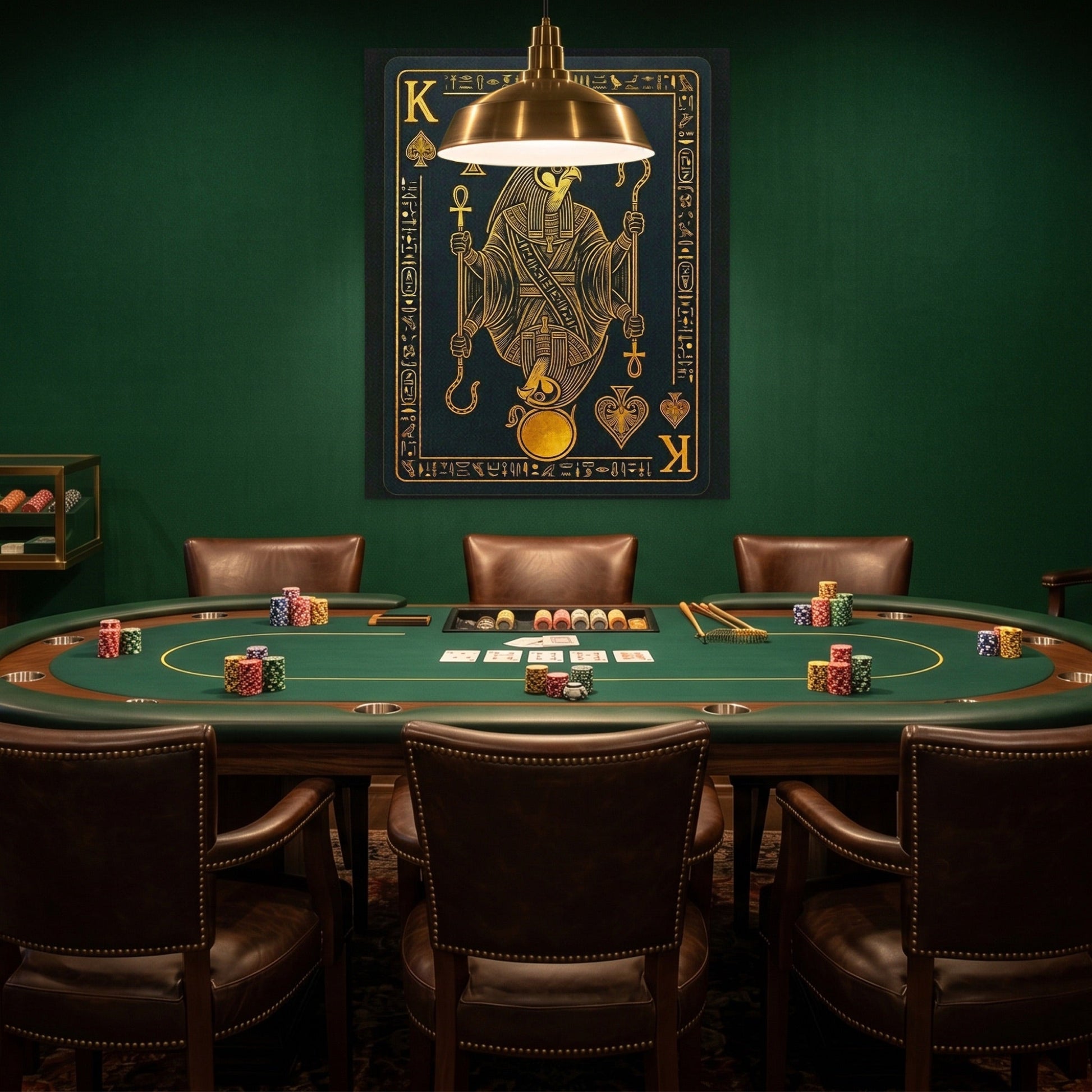 King Of Spades Egyptian Card