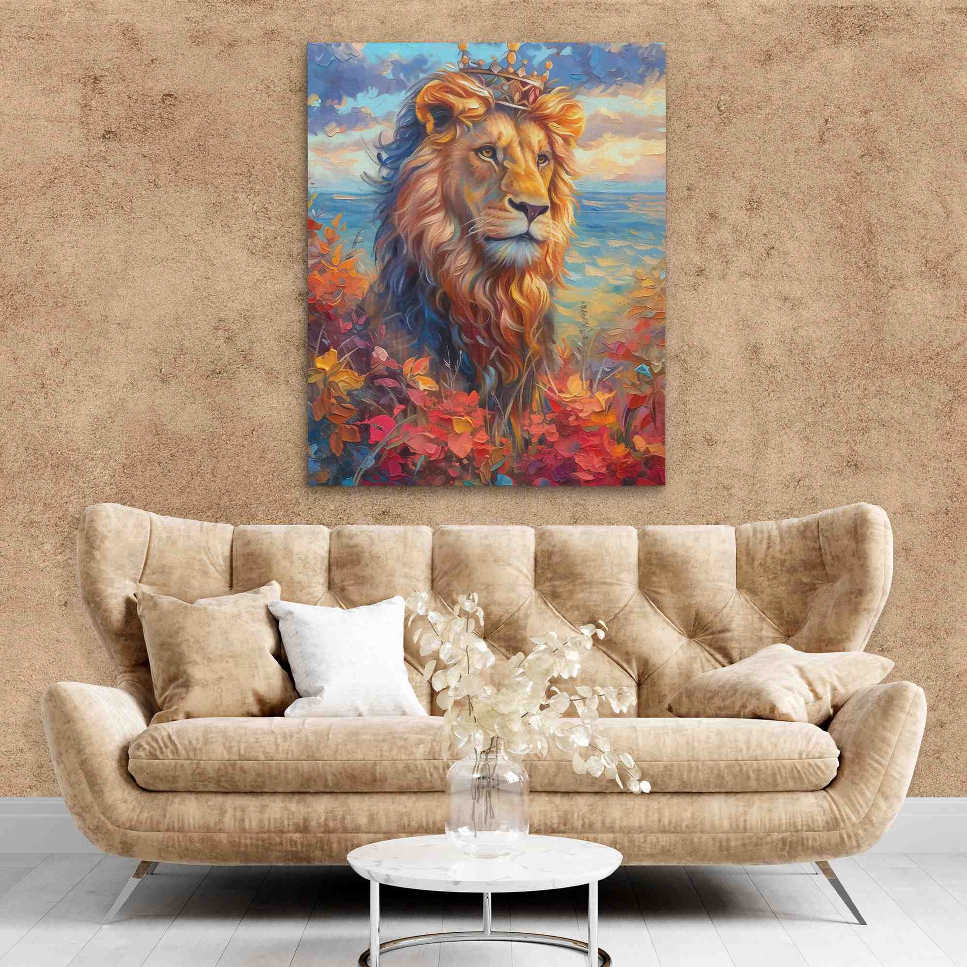 King of the Lions - Big Cat Canvas Print