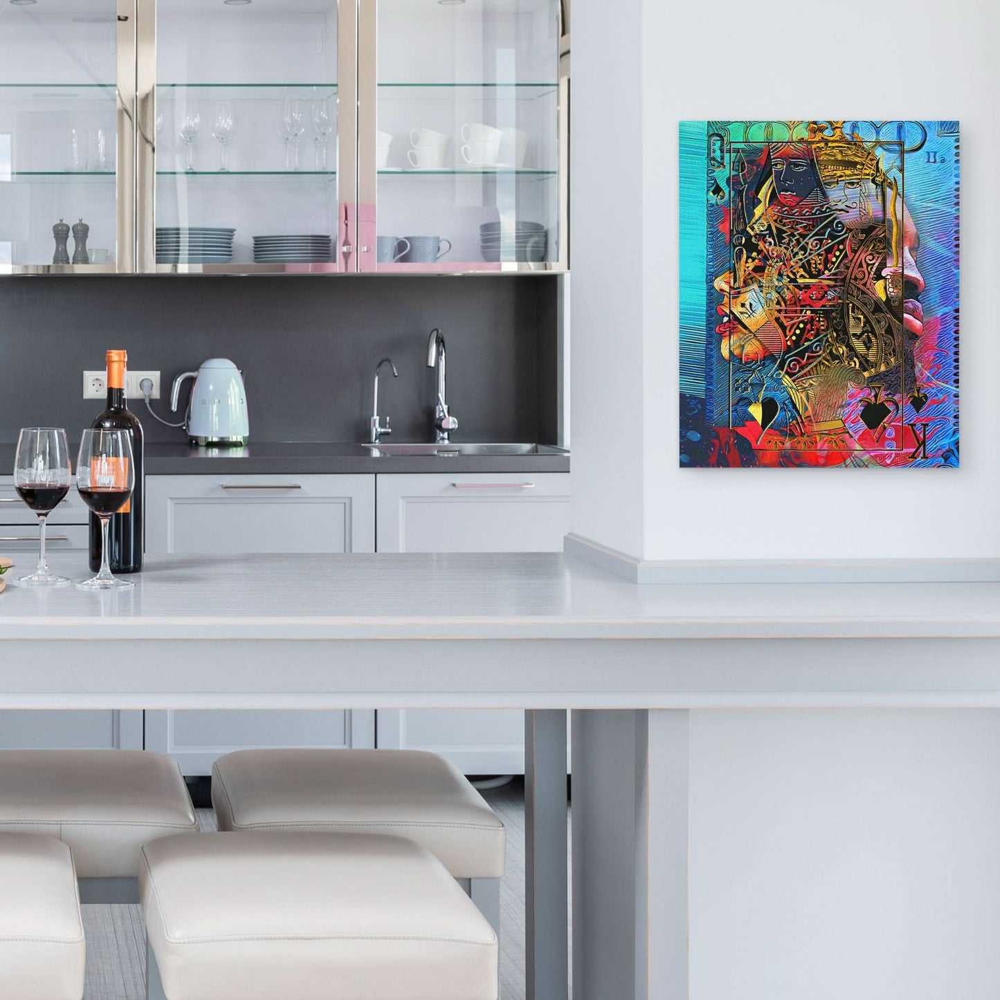 King Queen of Spades - Luxury Wall Art
