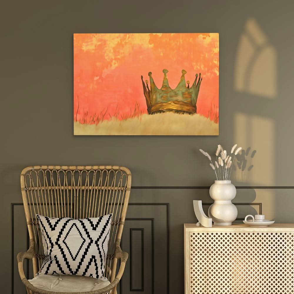 King Without a Kingdom - Wall Art in Black Frame