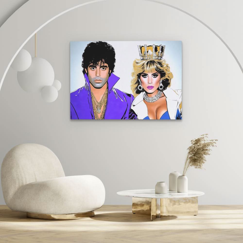 Kingpin & Queen - Purple Person Canvas Print