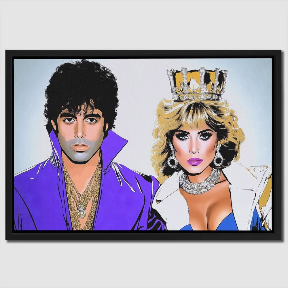 Kingpin & Queen - Person Wall Art in Black Frame