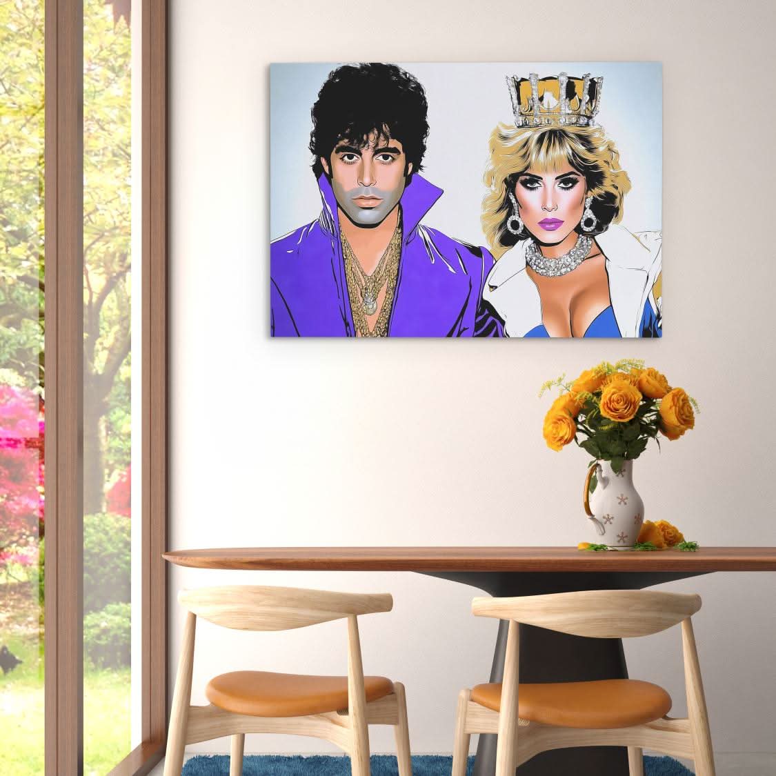 Kingpin & Queen - Large Canvas Print