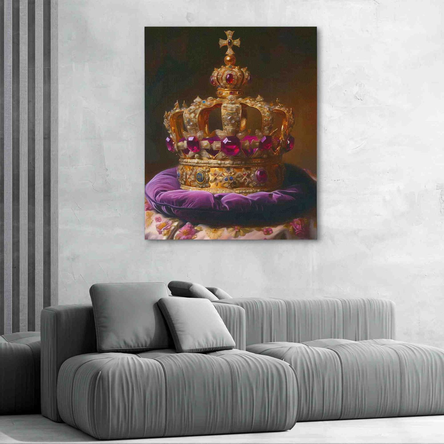 King's Crest - Purple Wall Art