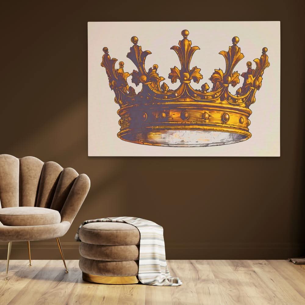 King’s Golden Crown - Large Canvas Print