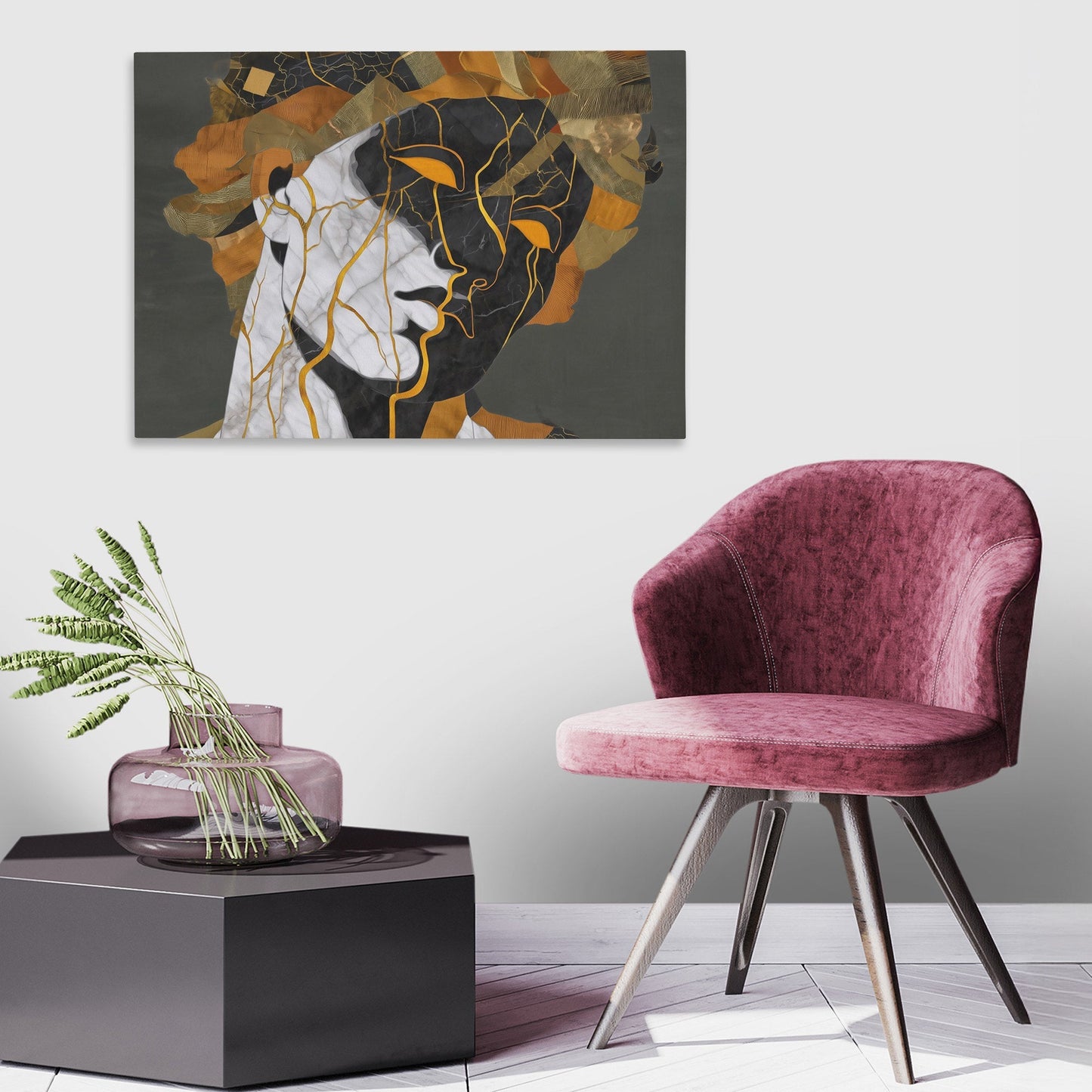 Kintsugi Bust - Luxury Wall Art