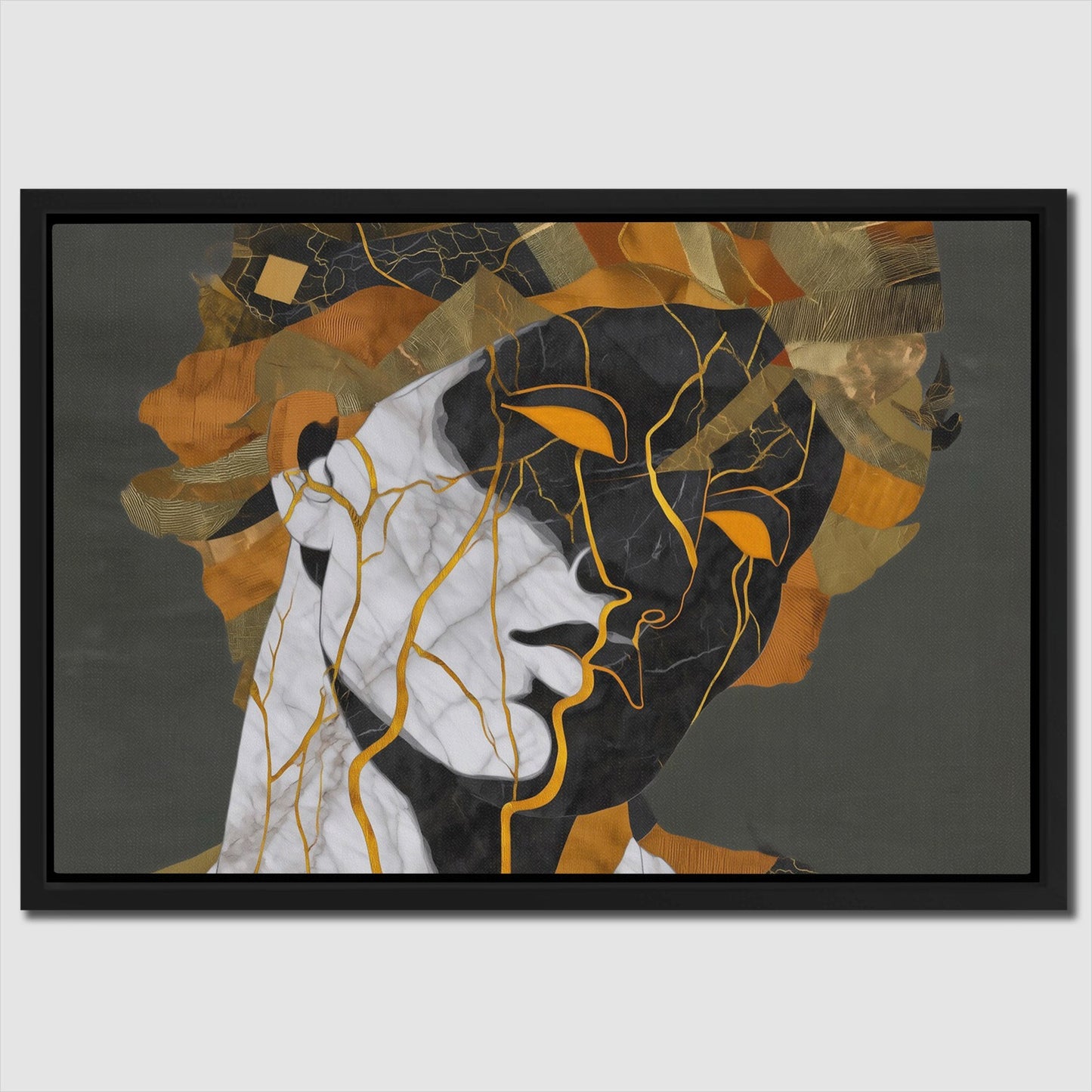 Kintsugi Bust - Luxury Wall Art