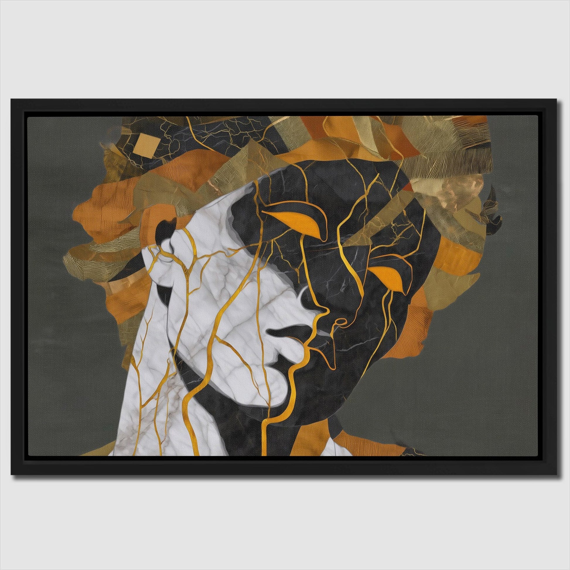 Kintsugi Bust - Luxury Wall Art