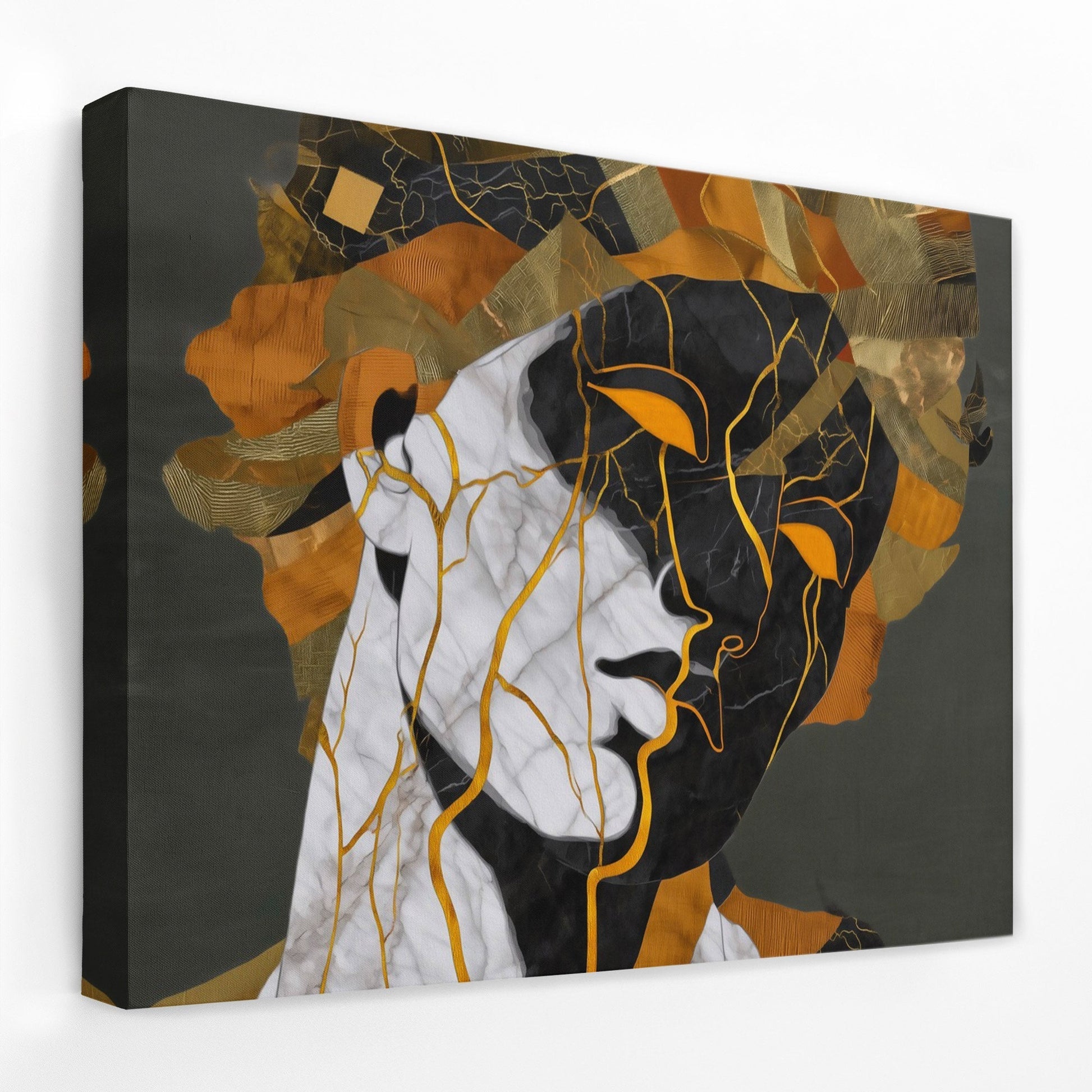 Kintsugi Bust - Luxury Wall Art