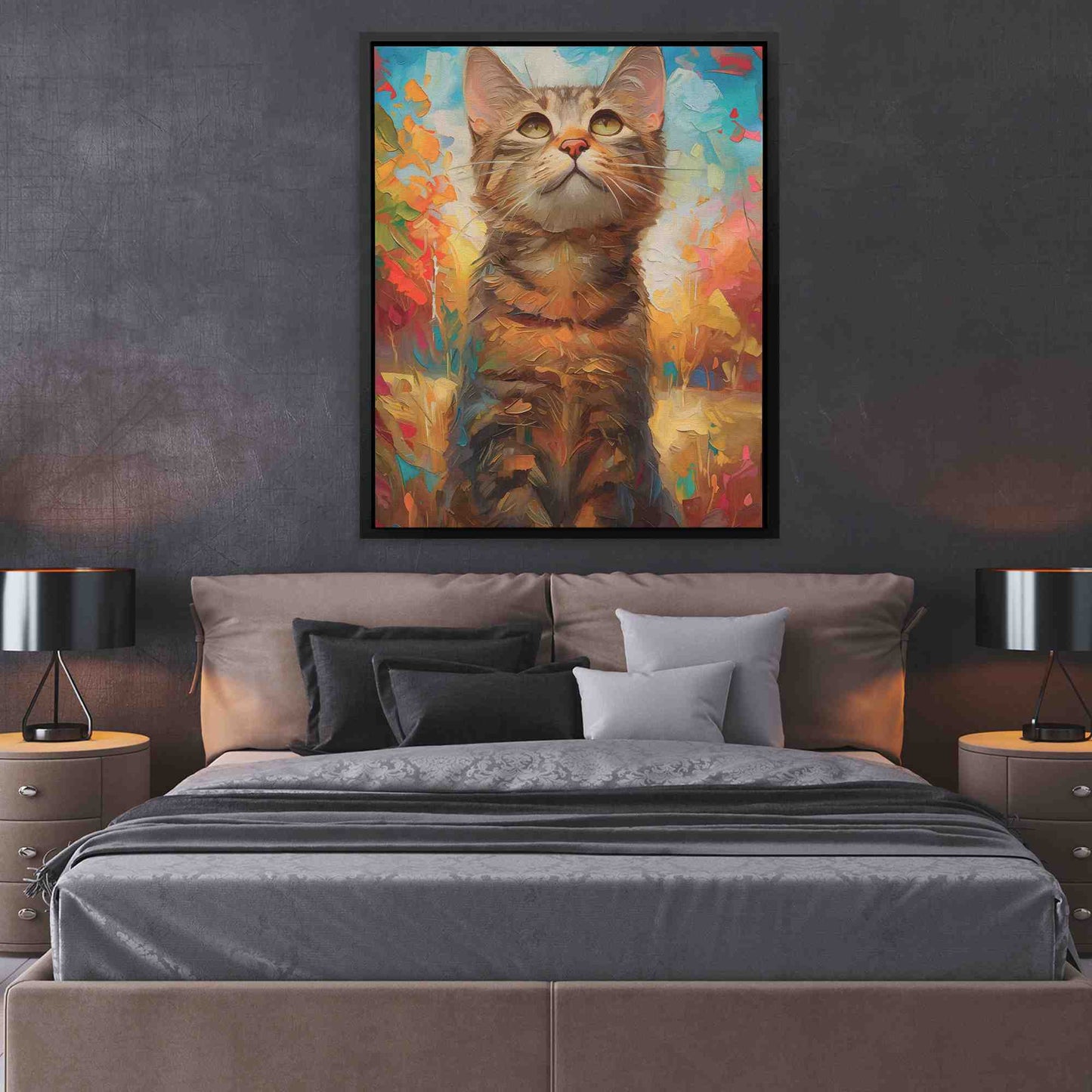 Kitten Love - Large Canvas Print