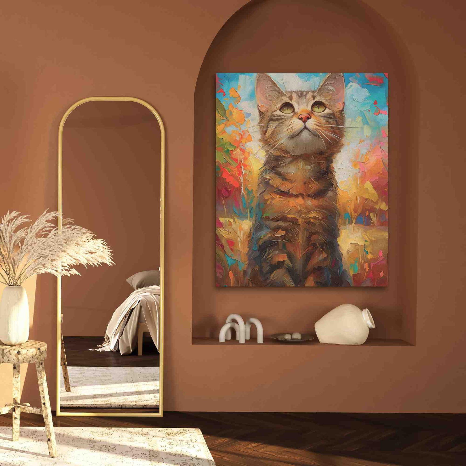 Kitten Love - Wall Art in Black Frame